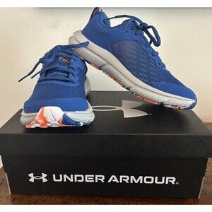 Under Armour‎ Assert 10 4.5Y Running Shoes Blue Gray Sneakers